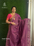 Arani Checks Checks Chakra Magenta Gold