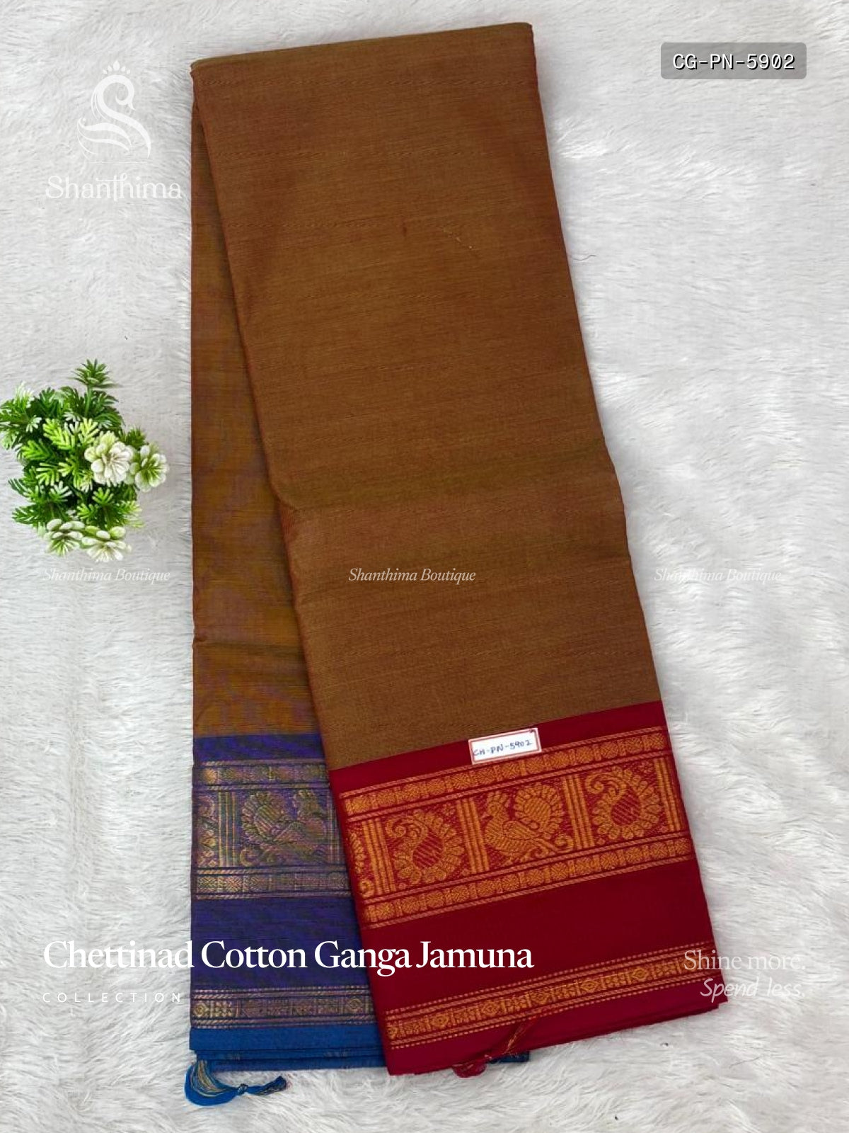 Chettinad Cotton Ganga Jamuna Plain Mango Peacock Dual Shade Pink Pink