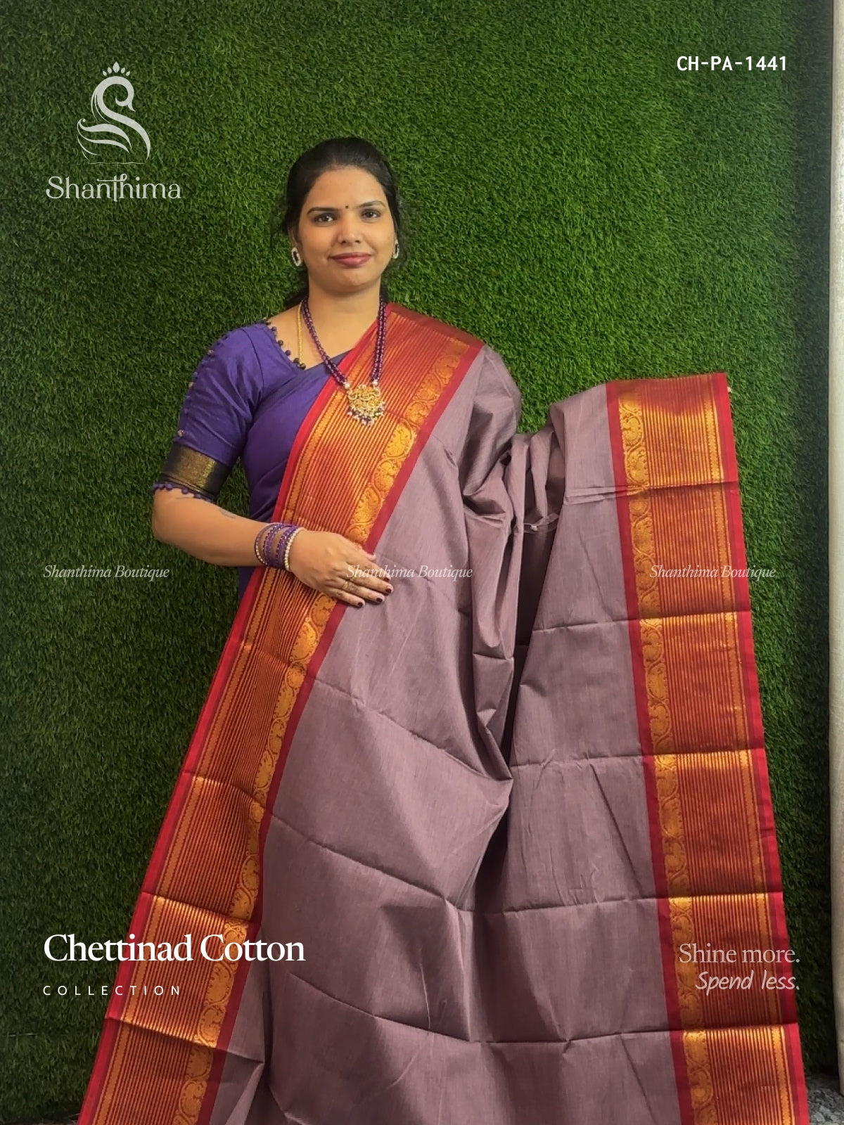 Chettinad Cotton Plain Peacock Elephant Onion Pink Maroon