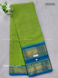Chettinad Cotton Plain Peacock Elephant Parrot Green Rama Blue