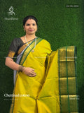 Chettinad Cotton Plain Peacock Elephant Parrot Green Leaf Green
