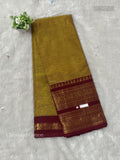 Chettinad Cotton Plain Peacock Elephant Elachi Green Red