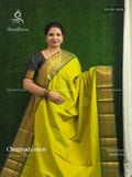 Chettinad Cotton Plain Peacock Elephant Dual Shade Green Dark Green