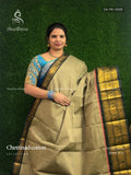 Chettinad Cotton Plain Peacock Elephant Dark Gray Dark Green