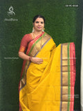 Chettinad Cotton Plain Chakra Yellow Green