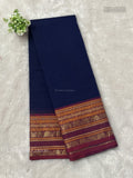 Chettinad Cotton Plain Elephant Navy Blue Magenta