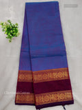 Chettinad Cotton Plain Peacock Chakra Violet Magenta
