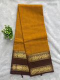 Chettinad Cotton Plain Peacock Chakra Mango Light Brown