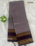 Chettinad Cotton Plain Peacock Chakra Dual Shade gray Brown