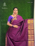 Chettinad Cotton Plain Mango Flower Violet Violet