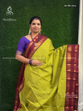 Chettinad Cotton Plain Mango Elachi Green Maroon