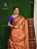 Chettinad Cotton Plain Mango Toffee Brown Brown