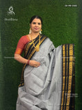 Chettinad Cotton Plain Mango Dark Gray Black