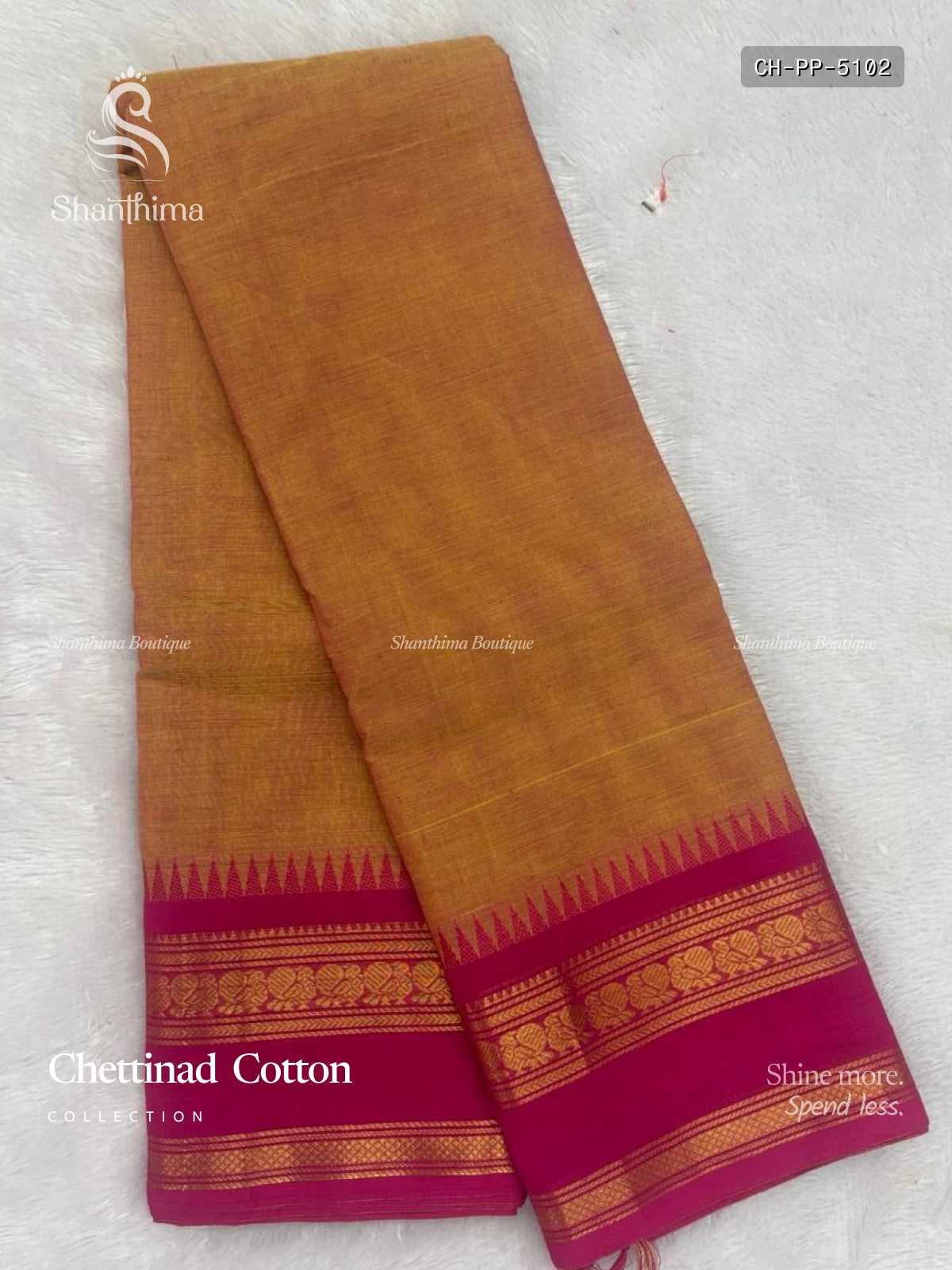Chettinad Cotton Plain Peacock Dual Shade Yellow Pink