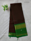 Chettinad Cotton Plain Stripes Dual Shade Green Green