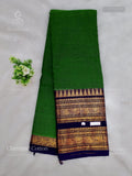 Chettinad Cotton Plain Temple Chakra Peacock Temple Peacock Green Dark Violet