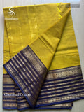 Chettinad Cotton Plain Temple Chakra Peacock Temple Peacock Lemon Violet