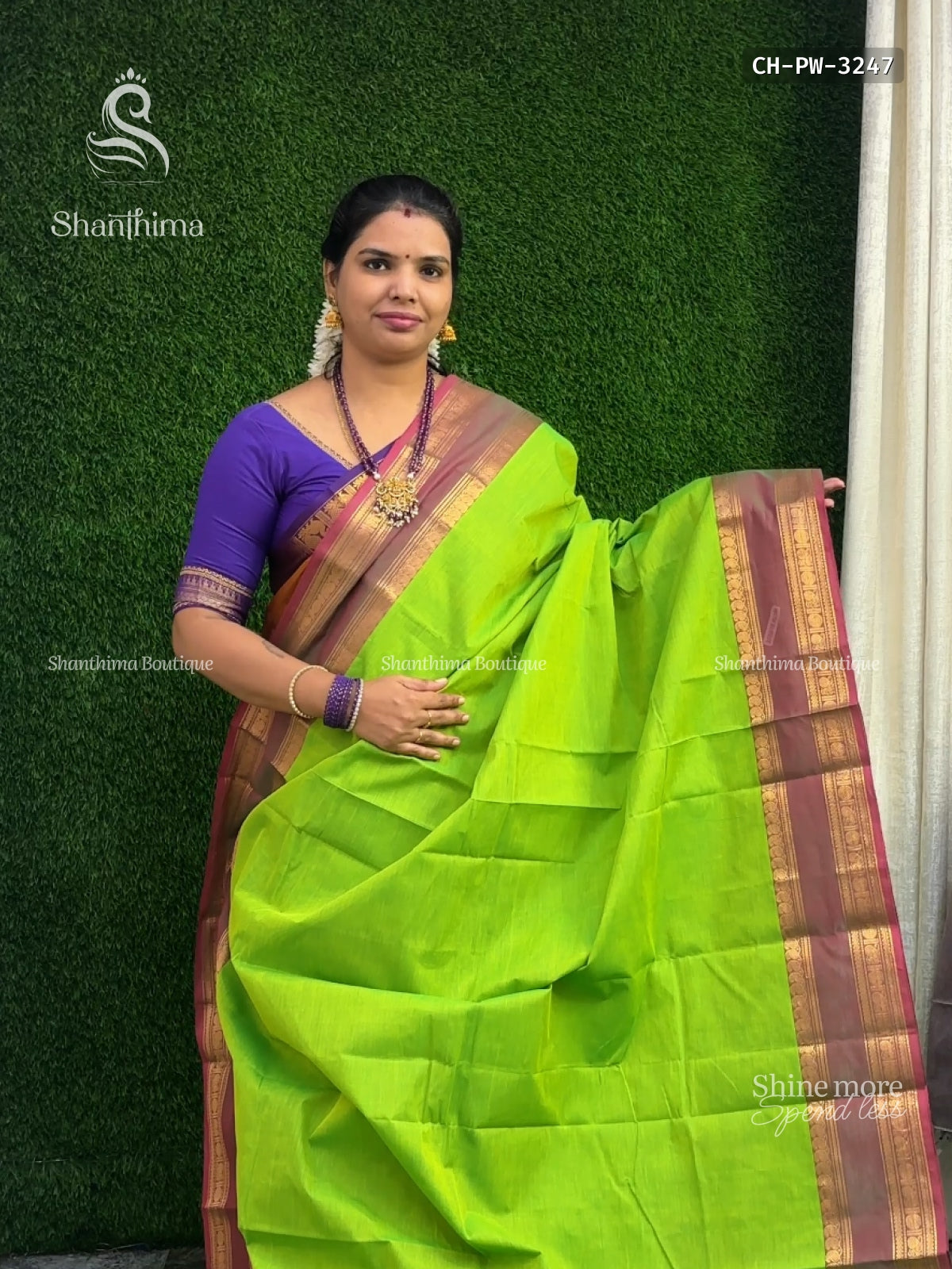 Chettinad Cotton Plain Mango Peacock Chakra Parrot Green Magenta