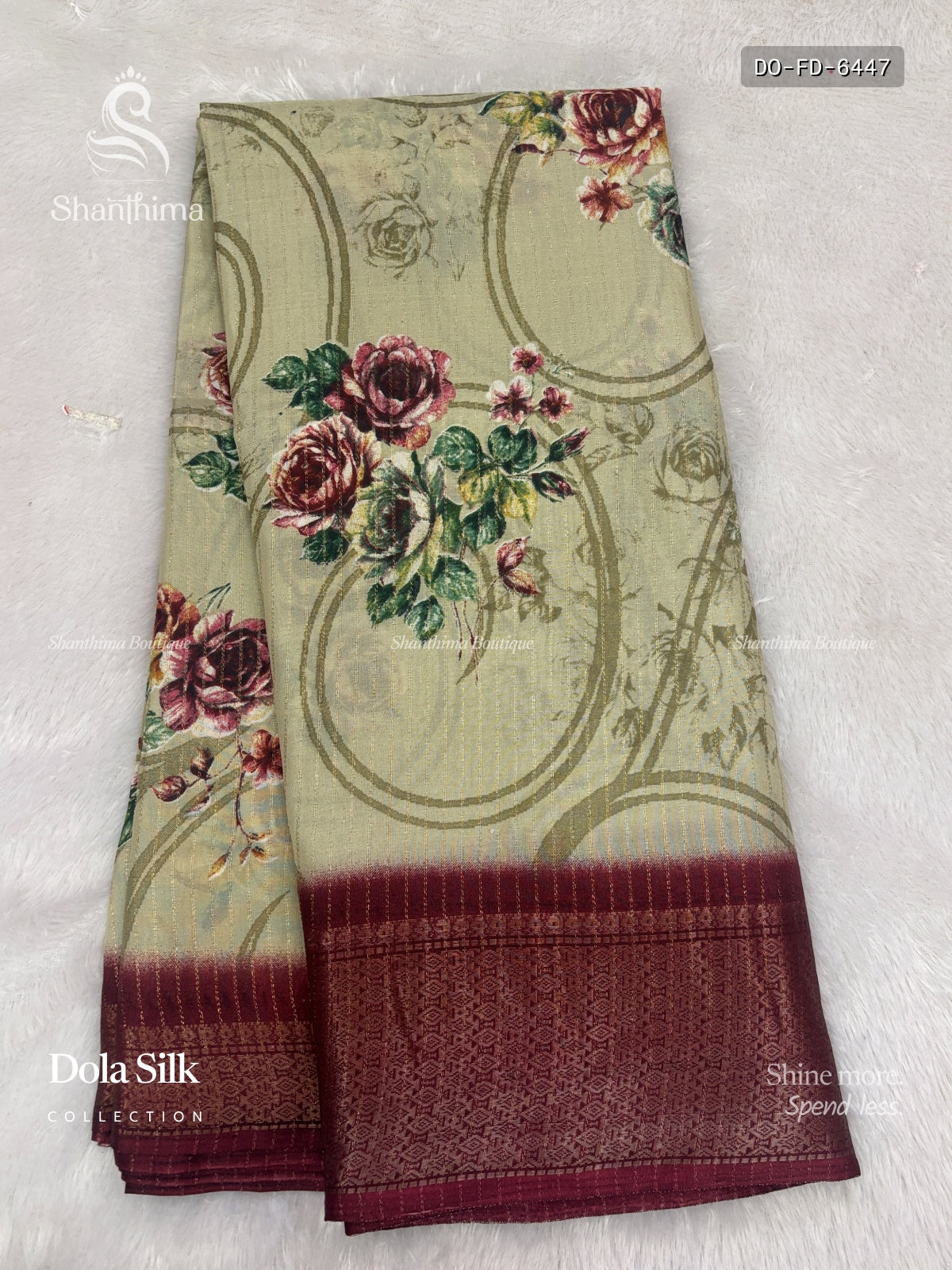 Dola Silk Flowers Diamond Stone Light Gray Magenta