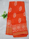 Dola Silk Leaf Diamond Stone Orange Gold