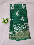 Dola Silk Leaf Diamond Stone Leaf Green Gold