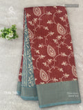 Dola Silk Rangoli Stripes Onion Pink Sky Blue