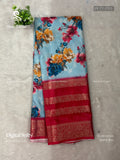Digital Softy Flowers Flower Sky Blue Rose