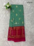 Georgette Buttas Stripes Pastel Green Pink