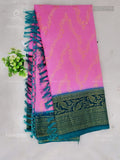 Georgette Flowers Flower Pink Green