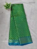 Gift Saree Leaf Flower Leaf Green Rama Blue