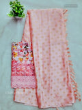 Chiffon Buttas Flower Peach Peach