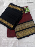 Chettinad Cotton Half Saree Plain Peacock Elephant Red Black