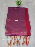 Raga Tissue Plain Plain Border Dual Shade Pink Red