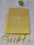 Raga Tissue Plain Plain Border Gold Yellow