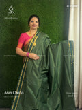 Arani Checks Checks Chakra Dark Green Gold