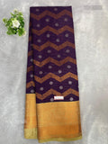 Kanchi Silk Flowers Flower Dark Violet Copper Color