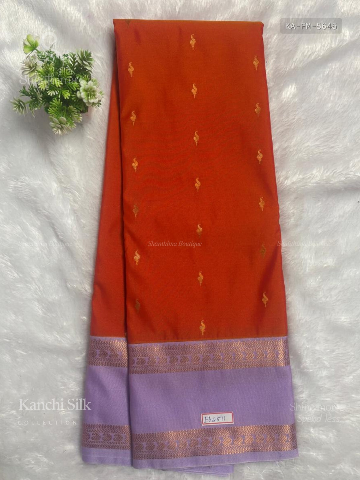 Kanchi Silk Flowers Mango Peach Lavender