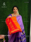 Kalyani Cotton Buttas Peacock Orange Red