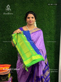 Kalyani Cotton Buttas Peacock Blue Parrot Green