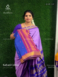 Kalyani Cotton Buttas Peacock Blue Magenta