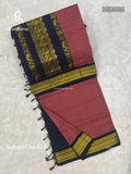 Kalyani Checked Checks Peacock Onion Pink Navy Blue