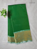 Katan Silk Buttas Stripes Green Gold