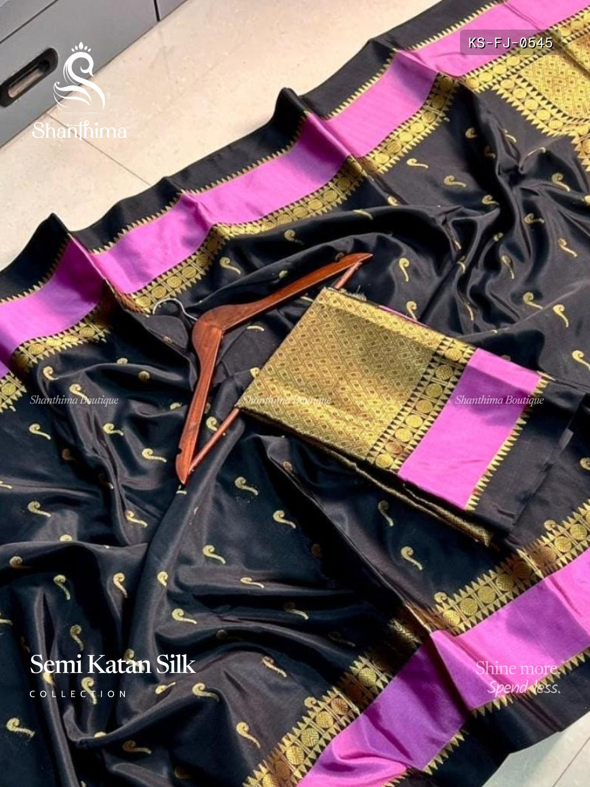 Semi Katan Silk Flowers Chakra Chakra Temple Black Lavender
