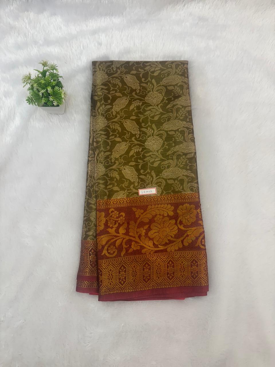 1gm Gold Flower Gold & Red