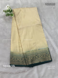 Mysore Silk Plain Flower Sandal Dark Green