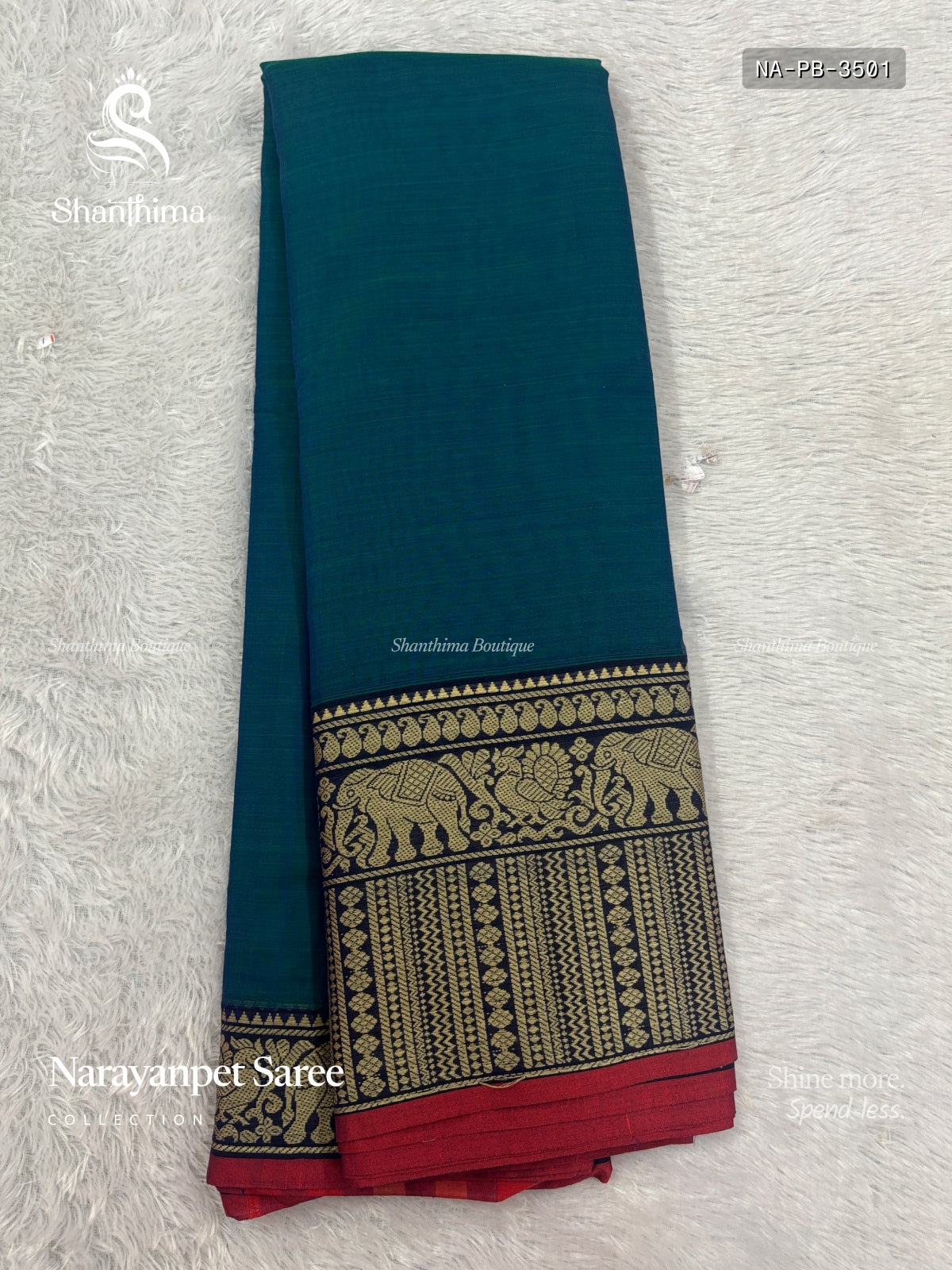 Narayanpet  Plain Peacock Big Border Peacock Green Red