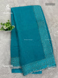 Space Silk Stones Diamond Stone Peacock Sky Blue Sky Blue
