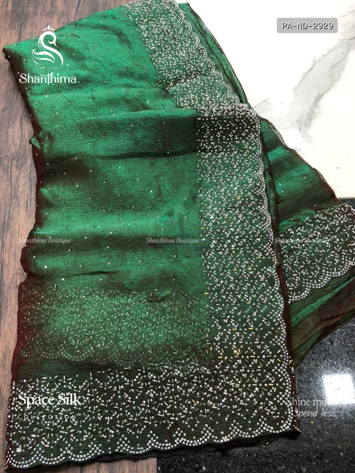 Space Silk Stones Diamond Stone Peacock Dark Green Dark Green