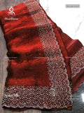 Space Silk Stones Diamond Stone Peacock Maroon Maroon