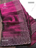 Space Silk Stones Diamond Stone Peacock Magenta Magenta